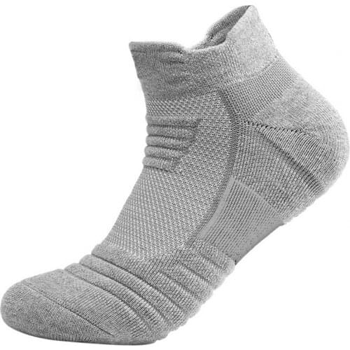 60% Hot Solid Color Thicken Men Running Football Basketball Breathable Sport Short Socks Thicken Material Soft Breathable Gifts