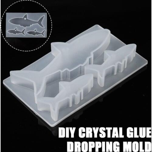 New Arrivals Durable Silicone Resin 3 Slots Fish Mold Jewelry Pendant Making Tool Mould Craft For DIY Charm Necklace