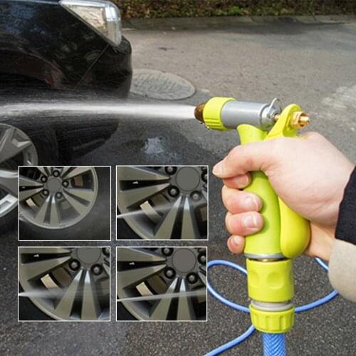 High Pressure Water Spray Gun Brass Nozzle Garden Hose Pipe Lawn Car Wash Agriculture Tools Sprinkle Supply