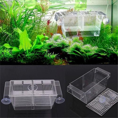 Transparent Aquarium Fish Tank Double Breeding Breeder Rearing Box Hatchery Fish & Aquatics Pet Supplies