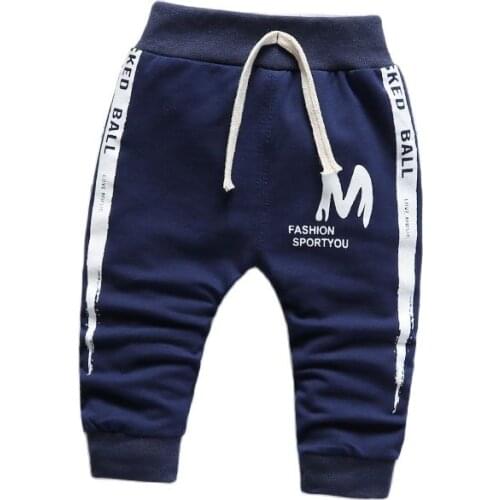 Newborn Retail New Spring Kids Clothing Boys Girls Infant Letter M Harem Pants Leggings Trousers Tiny Cotton Comfort And Ieisure