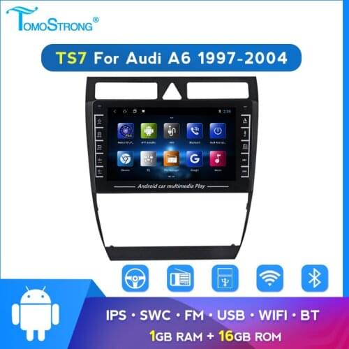 Android System IPS Screen For Audi A6 Navigation GPS 2 din Car Radio Multimedia Player Support SWC Carplay Dvr Wifi BT No Dvd