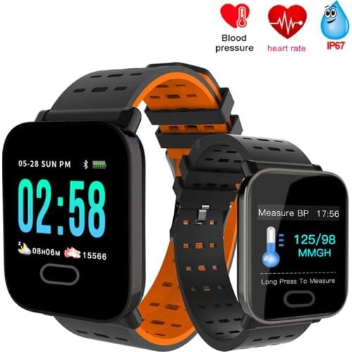 A6 Smart Watch with Heart Rate Monitor Fitness Tracker Blood Pressure Smartwatch Waterproof For Android IOS