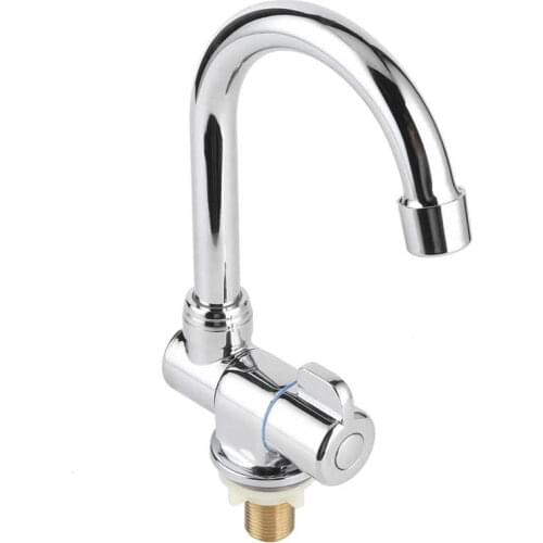 RV Replacement Single Cold Water Tap Basin Faucet 360 Degree Rotation 1/2in Mounting Thread for RV Motorhome rv styling