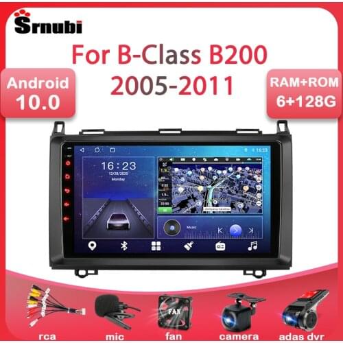 Srnubi Android 10 Car Radio Multimedia Video Player for Mercedes Benz B200 A B Class W169 W245 Viano Vito W639 2Din GPS WIFI DVD