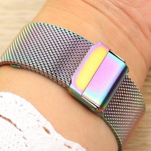 High Quality Milan Mesh Stainless Steel Bracelet for breitling i-wc Citizen Seiko Watch strap mens luxury 18 20 22mm watchband