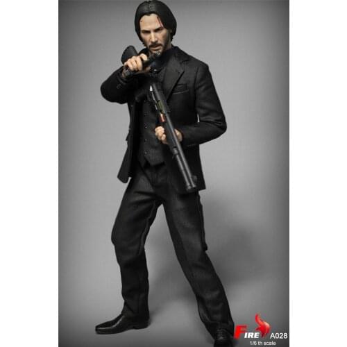 In Stock FIRE A028 1/6 Killer John Keanu Reeves Action Figure 12'' Male Soldier Action Full Set Toys for Collection