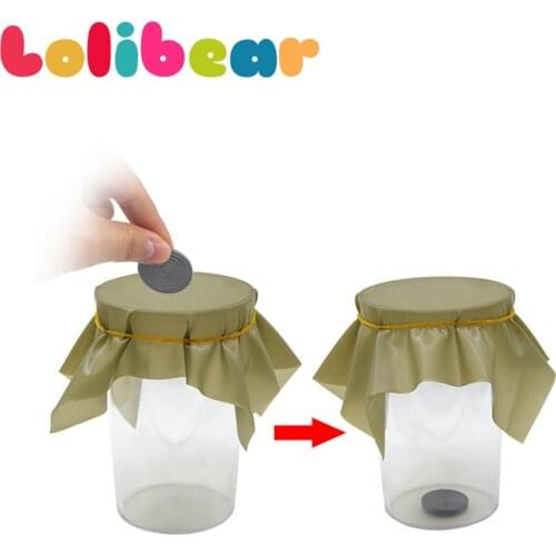 1pcs Pena Coin Penetration Magic Tricks Dish Coin Thru Rubber Sheet Into Cup Black Hole Magia Close-up Magie Gimmick Props