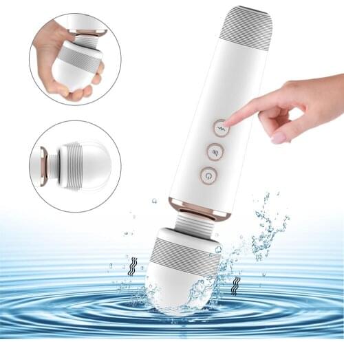 12 Frequency Nipple Massager AV Vibrator Magic Wand Female Masturbation Tool G-spot Clitoral Stimulator Pussy Sex Toys for Woman