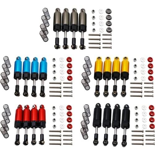 4 Pieces Alloy Shocks For 1:12 D90 MN-90 MN-99 MN-91 FJ-45 RC Crawlers Car