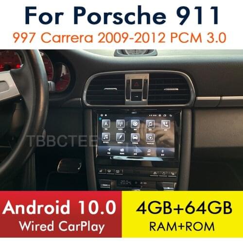 Android 10 CarPlay For Porsche Carrera 911 977 2004~2012 Car Multimedia Player GPS Navi Map Stereo Bluetooth WiFi