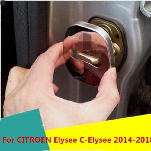 For CITROEN Elysee C-Elysee 2014-2018 Car Waterproof Door Lock Protective Cover Waterproof and rustproof car styling Accessories