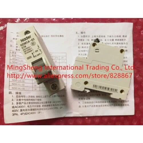 Quality assurance NDM1A-63 C16 C6 C20 C32 C63 single pole miniature circuit breaker 1P16A 6A 20A 32A 63A air switch