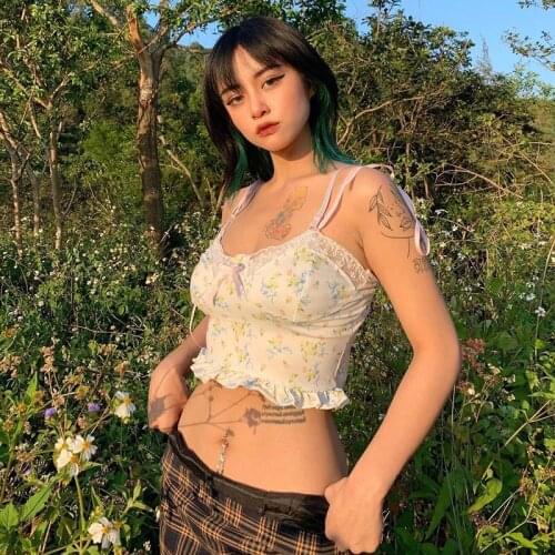 Summer T Shirt Women 2021 new fashion street snap sexy wipes bosom printing midriff condole belt Female Tee Tshirts BLG134644