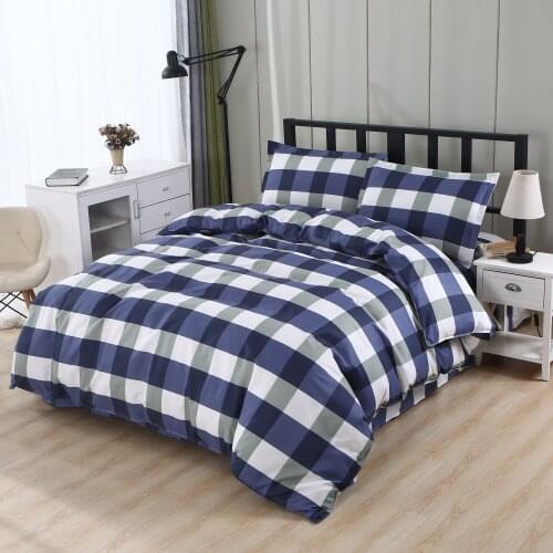 Mecerock 100% Polyester Bedding Set Duvet Cover Flat Sheet Bed Sheet Pillowcase Twin Full Qing King Size