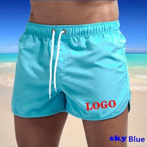 OIMG Print DIY Custom Logo Text Image Mens Beach Shorts Swimming Board Surfing Sport Breathable Quick Dry Swim Shorts Tracksuit