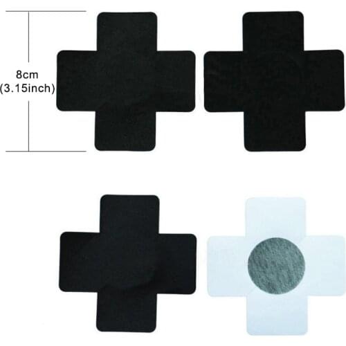 Hot Sexy experience 20 Pairs (40Pcs) Cross/X Shape Disposable Self Adhesive Pasties Nipple Cover Free shipping-Multicolor Choice