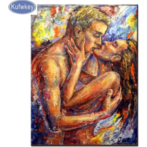 Full Square Round resin sticker Diamond Embroidery lover kiss 5D Diy Diamond Painting Couple 3d Cross Stitch Mosaic wall decor