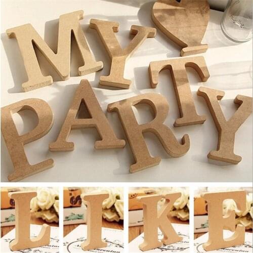 A-Z English Letter Wedding Decoration Props Ornaments Wooden Letters Crafts DIY Home Decoration Ornaments Party Decoration-S