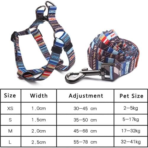 Dog Harness Leash Puppy Vest Collar Anti-Twist Adjustable Small Dog Walking Pulling Halter Chest Strap for Dogs Pug Pet Supplies
