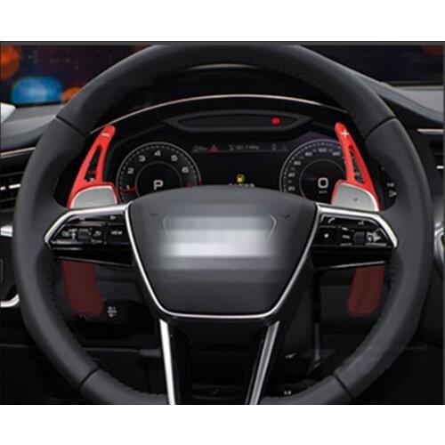 For 2019-21 A3/A4/A5/A6/A7 S4 Gear Shift Steering Wheel Extension Paddle Multicolor 2 Pcs Interior Decor Accessories