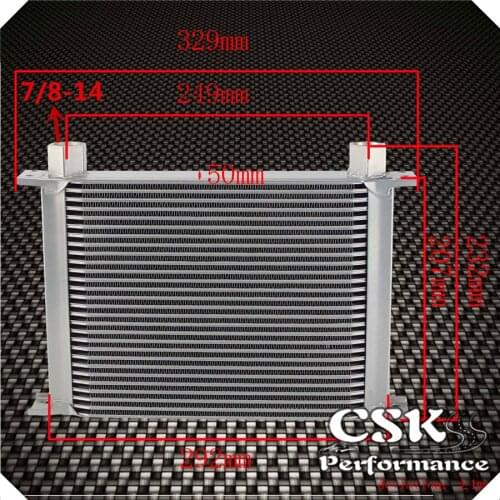 Universal 28 Row Engine Transmission AN10 7/8-14 Female Oil Cooler