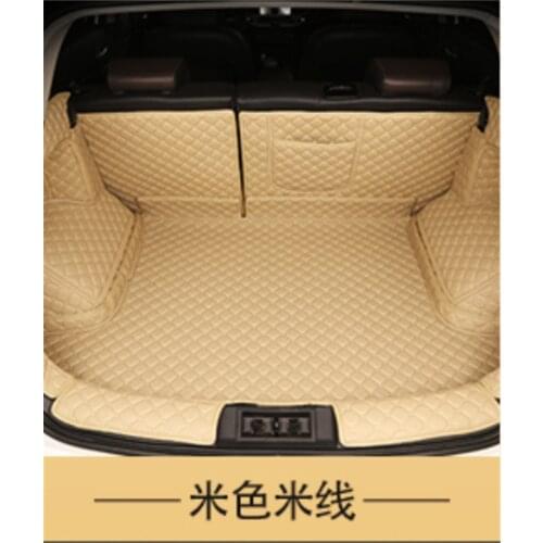 For Mitsubishi Outlander 2007-2012 3D three-dimensional PU tail box protective carpet pad trunk luggage pad Car styling