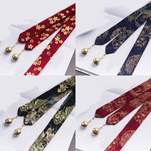 1pcs Ancient Bell Hair Ribbon Chinese Style Retro Hair Rope Hair Decoration for Women Men Cosplay Accessories Gift
