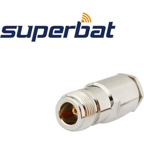 Superbat 10pcs N Clamp Jack Female RF Coaxial Connector for LMR300 KSR300 Cable