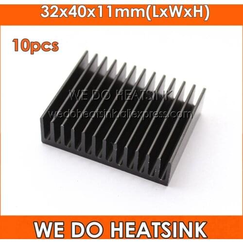 WE DO HEATSINK 10pcs 32x40x11mm Amplifier Peltier Cooler Aquarium light Extruded Aluminum Heatsink Heat Sink Cooling