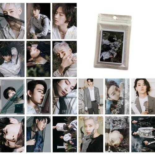 16Pcs/Set Kpop Got7 New Album Dye Photo Card Lomo Card Postcard For Fans Collection