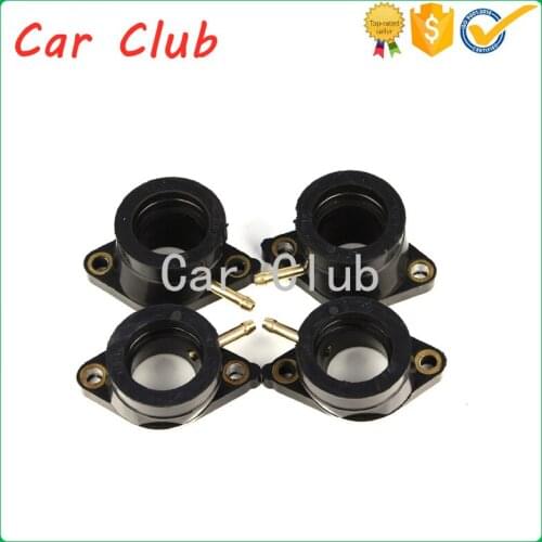 4PCS Carburetor Intake Adapter Boot Carburetor Interface Glue Intake Pipe Port Connector for XJ550 Maxim/Seca 1981 1982 1983