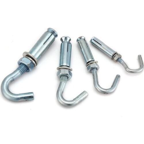 5PCS Galvanized With Hook Pull Screw / Expansion Bolt / National Standard Pull The Hook M6/M8/M10/M12