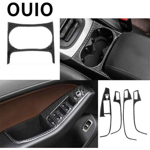 Car Cup Holder Window Door Panel Trim Cover For Audi A4 B8 A5 2010-2015 2016 Interior Headlight Switch Button Frame Accessories