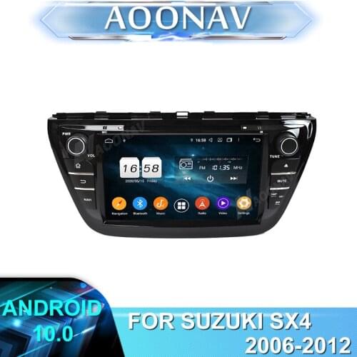 8 inch Android 10.0 Car Radio Stereo Touch Screen Car Multimedia Player 2 din GPS Stereo Wifi for FOR SUZUKI SX4 2006-2012