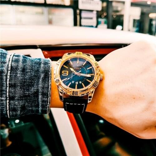 Watch Men Luxury Design Fashion Casual Brand Large Dial Calendar Waterproof Clock 2021NEW Relogio Masculino Montre Homme