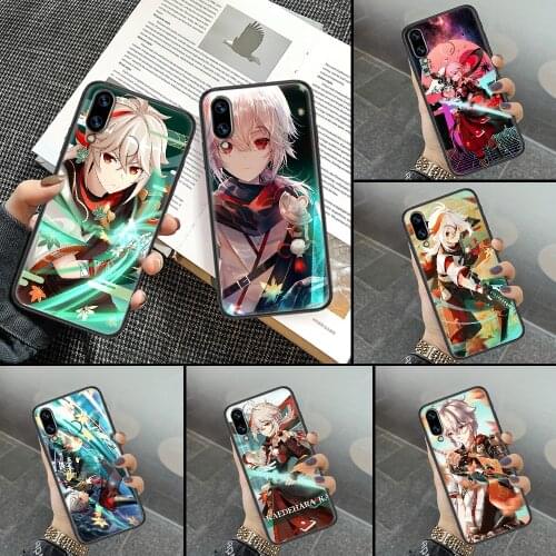 Kaedehara Kazuha Phone Case For Huawei Honor 6A 7A 7C 8A 8X 8 9 9X 10 10i 20 Lite Pro black 3D back tpu prime luxury shell soft