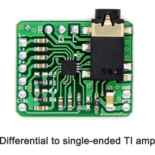 Differential To Balanced Single-Ended Output Headphone Amplifier HIFI Power Amplifier Board TPA6132 Input 2.3-5.5V