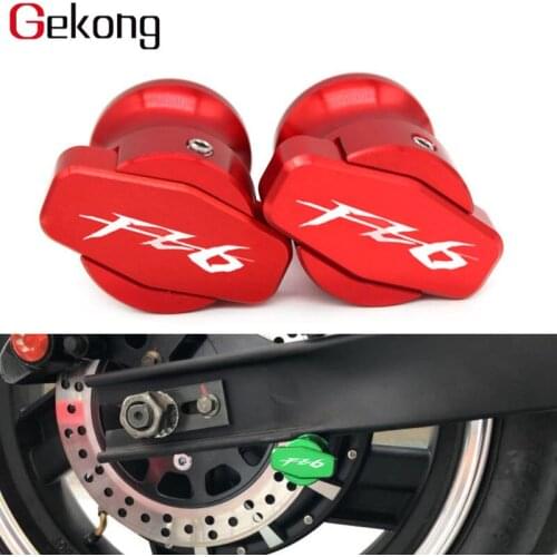 For Yamaha FZ6 FAZER FZ6R 2004-2015 2011 2012 2013 2014 Motorcycle CNC Aluminum Swingarm Spools Sliders Motorcycle Stand M6