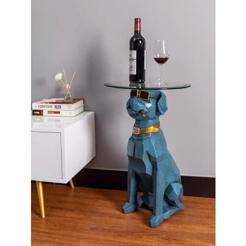 Home Interio Decor Dog Home Decoration Accessories Resin Statue Living Room Sculpture Animal Ornament Large Garden Statue Nordic