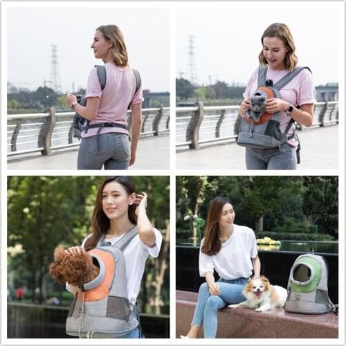 Breathable Dog and Cat Rabbit Nylon Backpack Pet Carriers Small Animal Backpack Travel Cage Transport Bag Carrying for puppy