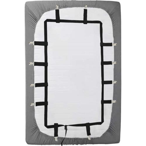 1set Elastic Bed Sheet Grippers Belt Fastener Bed Sheet Clips Mattress Cover Blankets Holder Home Textiles Organize Gadgets