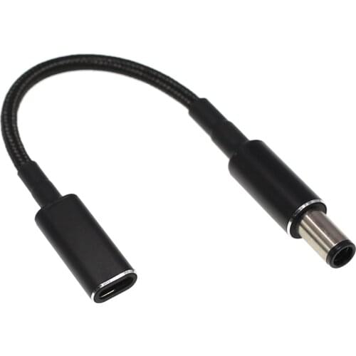 USB C To DC 7.4x5.0mm For HP PD Power Adapter Cable Cord 7.4*5.0 Type C Notebook Charger 100W 5A