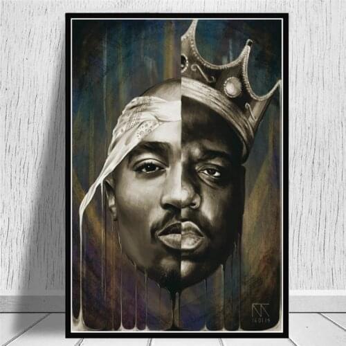 Fashion West Coast Hip Hop Tupac Music Poster and Prints Canvas Painting on Wall Art 2PAC Picture For Home Room Decoration