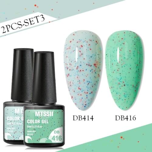 2/4PCS Yogurt Gel Polish Set Manicure Nails Semi Permanent Vernis Top Coat UV LED Gel Varnish Soak Off Nail Art Gel Nail Polish