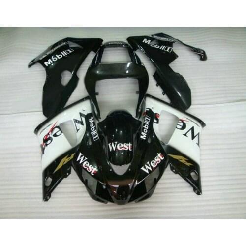 Cheap Custom ABS plastic motorcycle injection mold fairings kit for YAMAHA 1998 1999 YZF R1 98 99 black west fairing parts