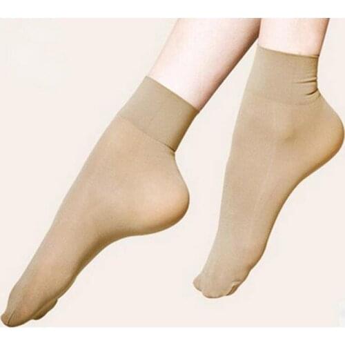 4 pairs womens Velvet Spun Silk Yarn Cotton-Sole thickening wear-resistant moisture wicking slip-resistant short solid socks