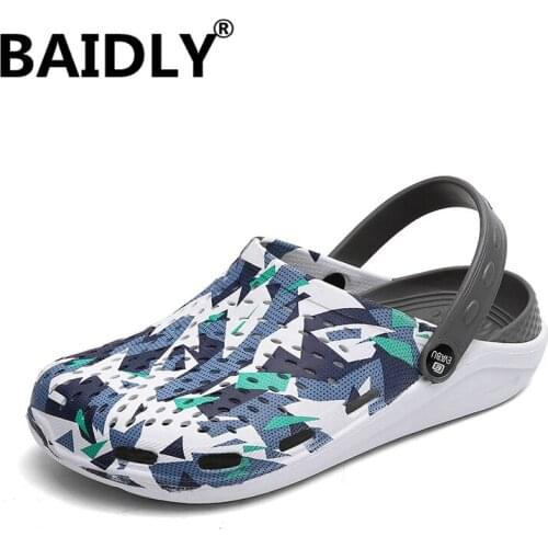 Beach Shoes Men Summer Sandals Lightweight Massage Camouflage Slippers Clogs Gladiator Sandals Unisex Water Shoes