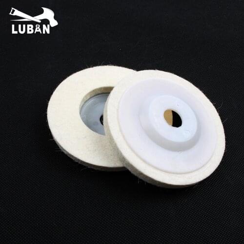 High grade superfine white wool wheel 100*16mm metal stainless steel polished abrasive grinding wheel