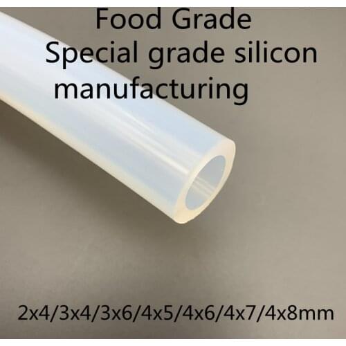 Transparent 1x3 2x3 2x4 2x5 3x5 4x5 4x6mm Silicone Tubing Food Grade Flexible Drink Hose Soft Pipe Nontoxic Environmental Clear